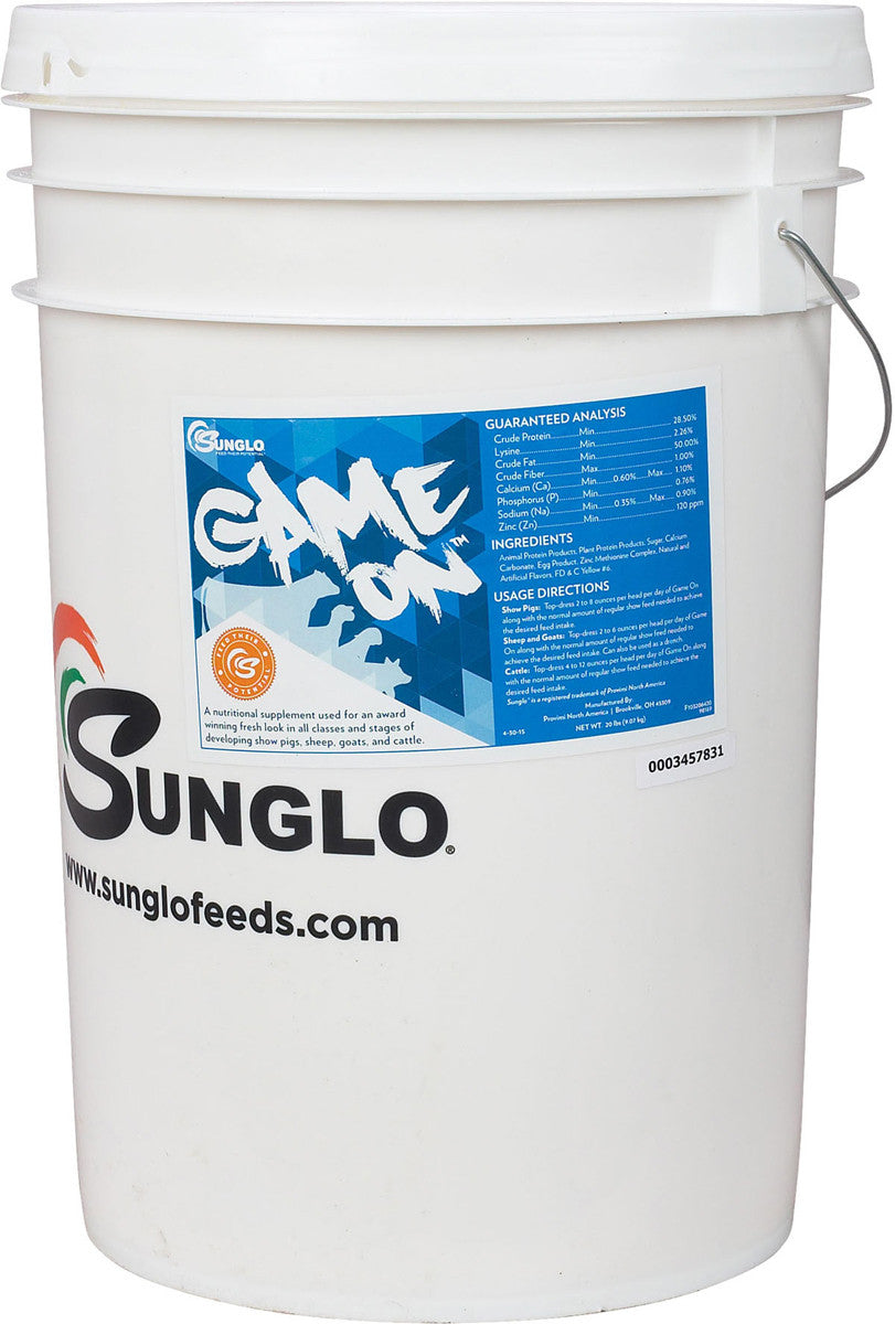 Bucket of Sunglo Game On on white background