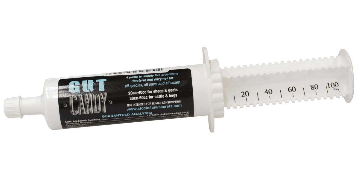 White plastic tube with black label on a white background