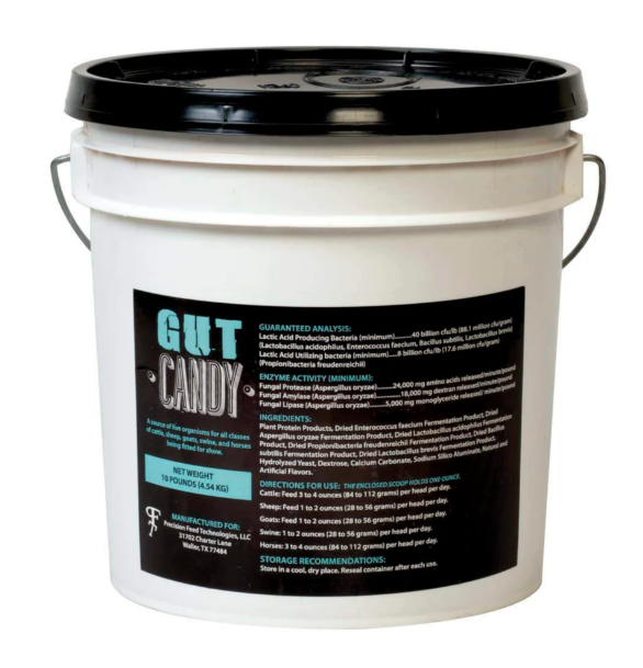 White bucket with black lid and label on a white background