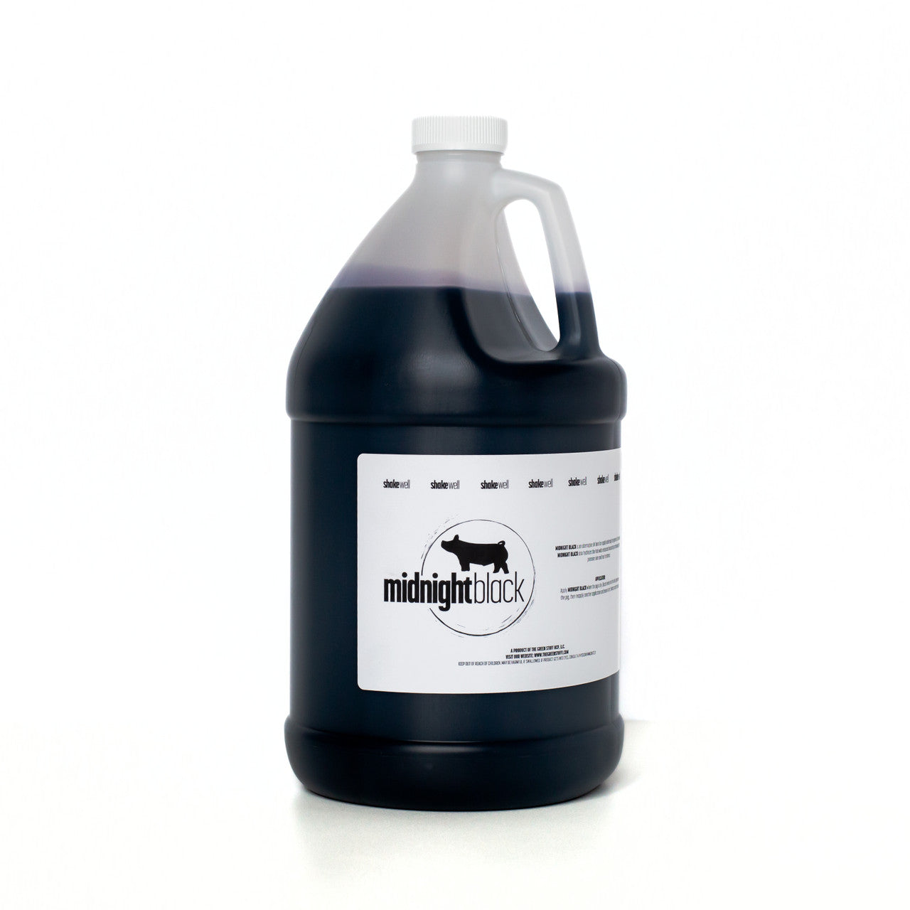 Gallon of Midnight Black on a white background