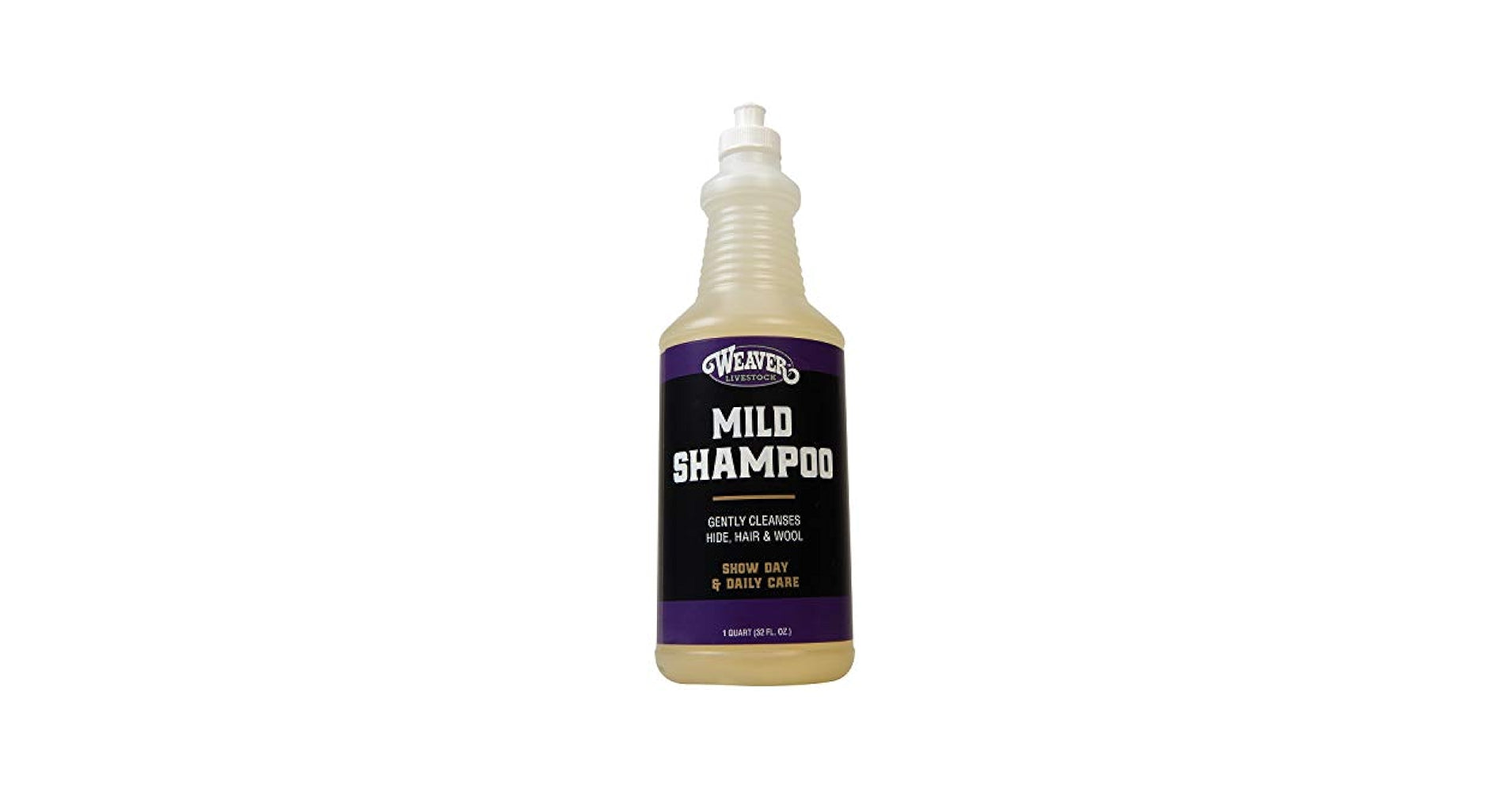 Bottle of Mild Shampoo on a white background