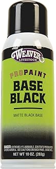 Weaver Livestock Pro Paint Base Black spray can on a white background