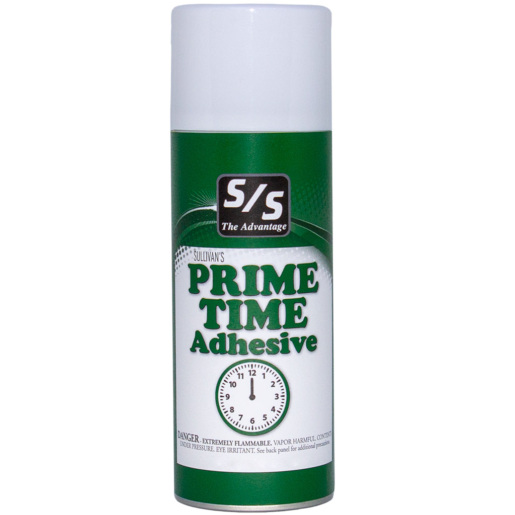 S/S Prime Time Adhesive can on a white background