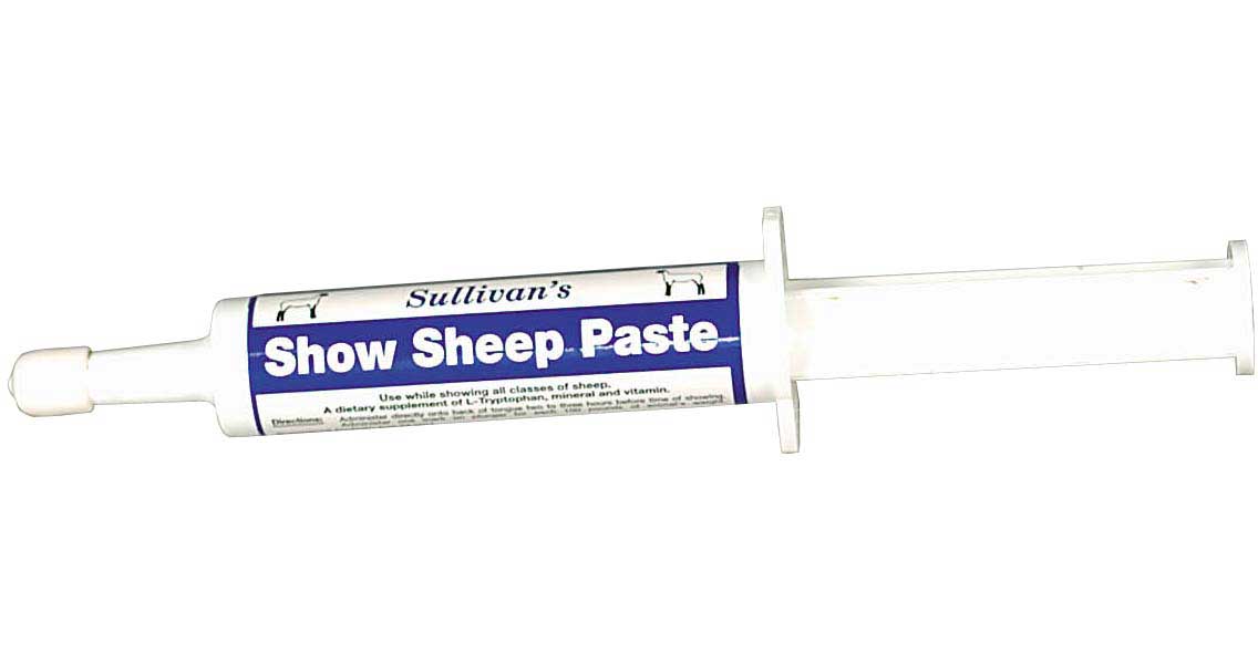 Sullivan's Show Sheep Paste tube on a white background