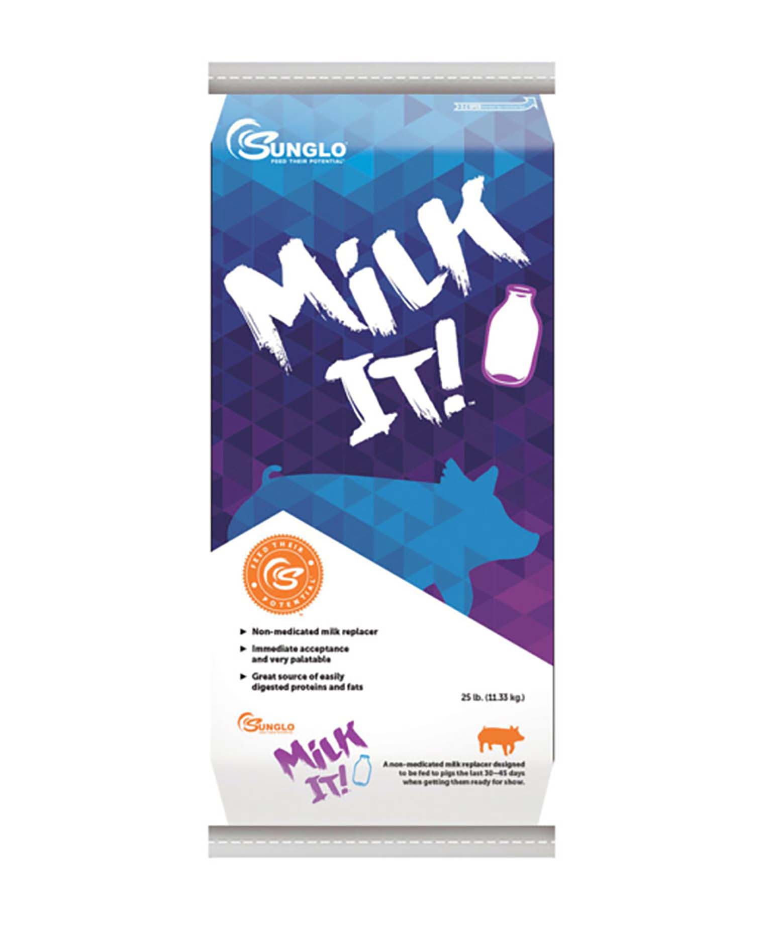 Sunglo Milk It! product packaging on a white background