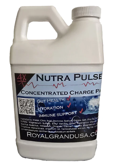 Nutra Pulse supplement bottle with label on a white background