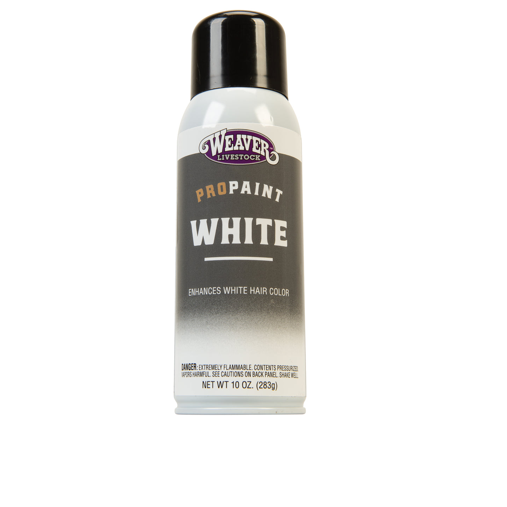 Weaver Livestock ProPaint White can on a white background
