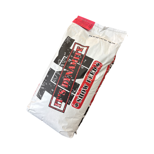 Bag of It's Dynamite Show Feed on a white background