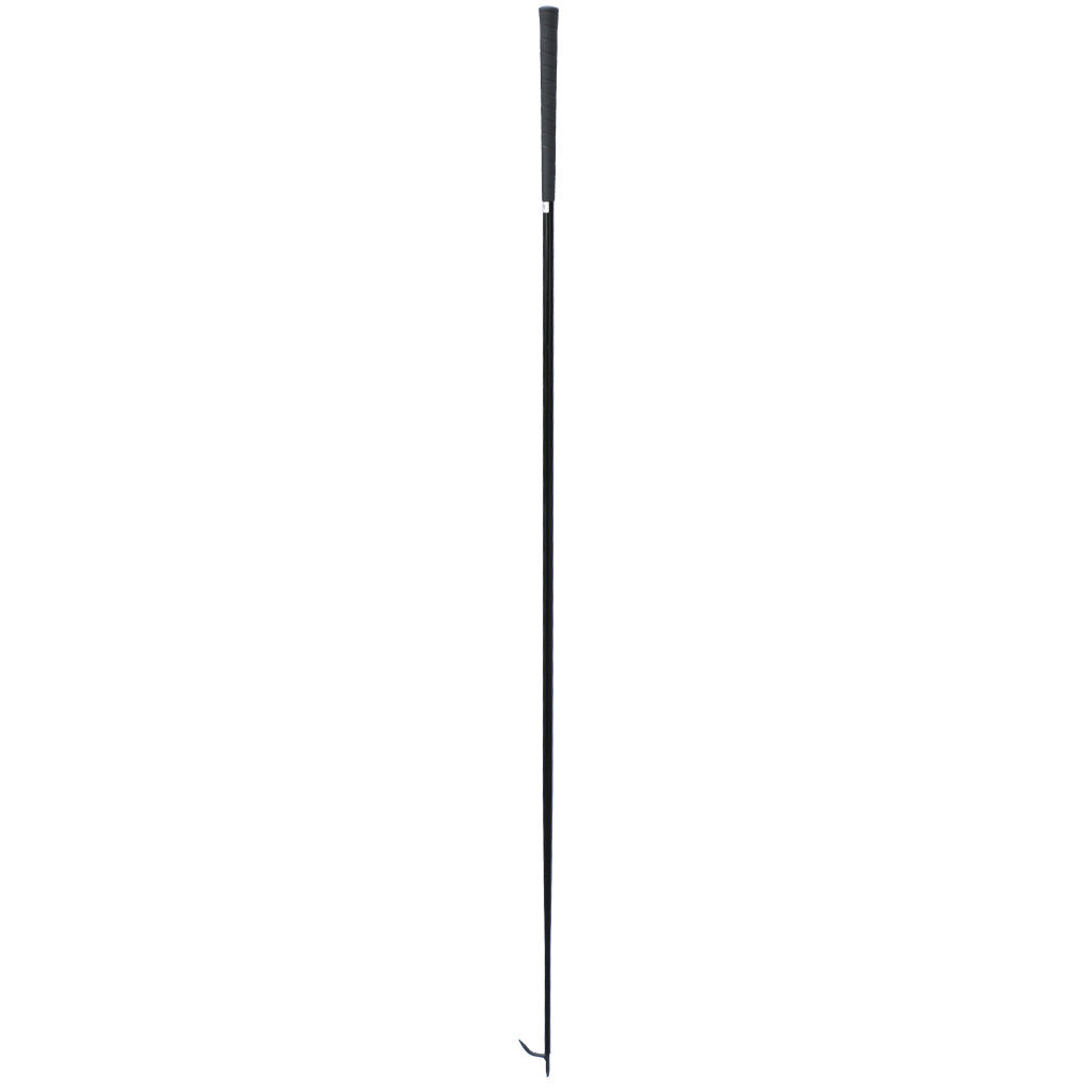 Black metal rod on a white background