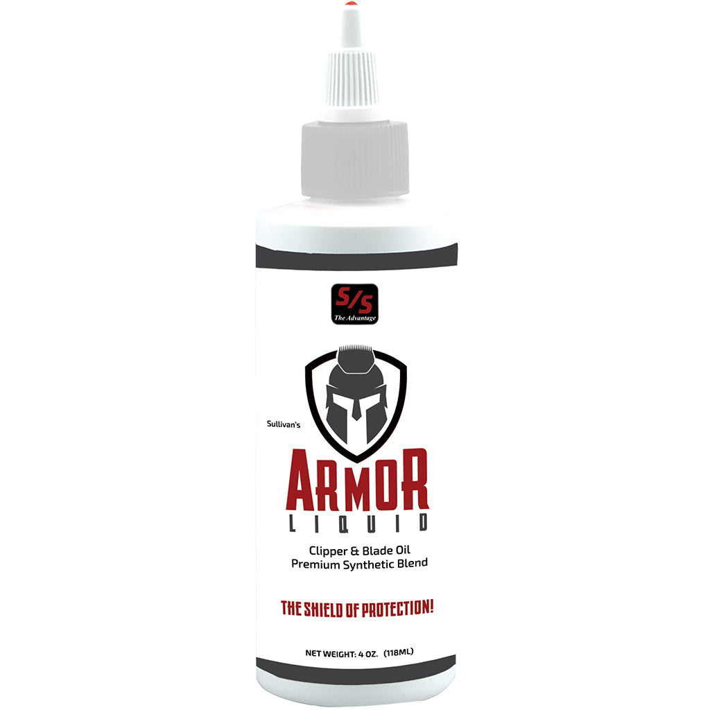 Bottle of Armor Liquid with S/S logo on a white background