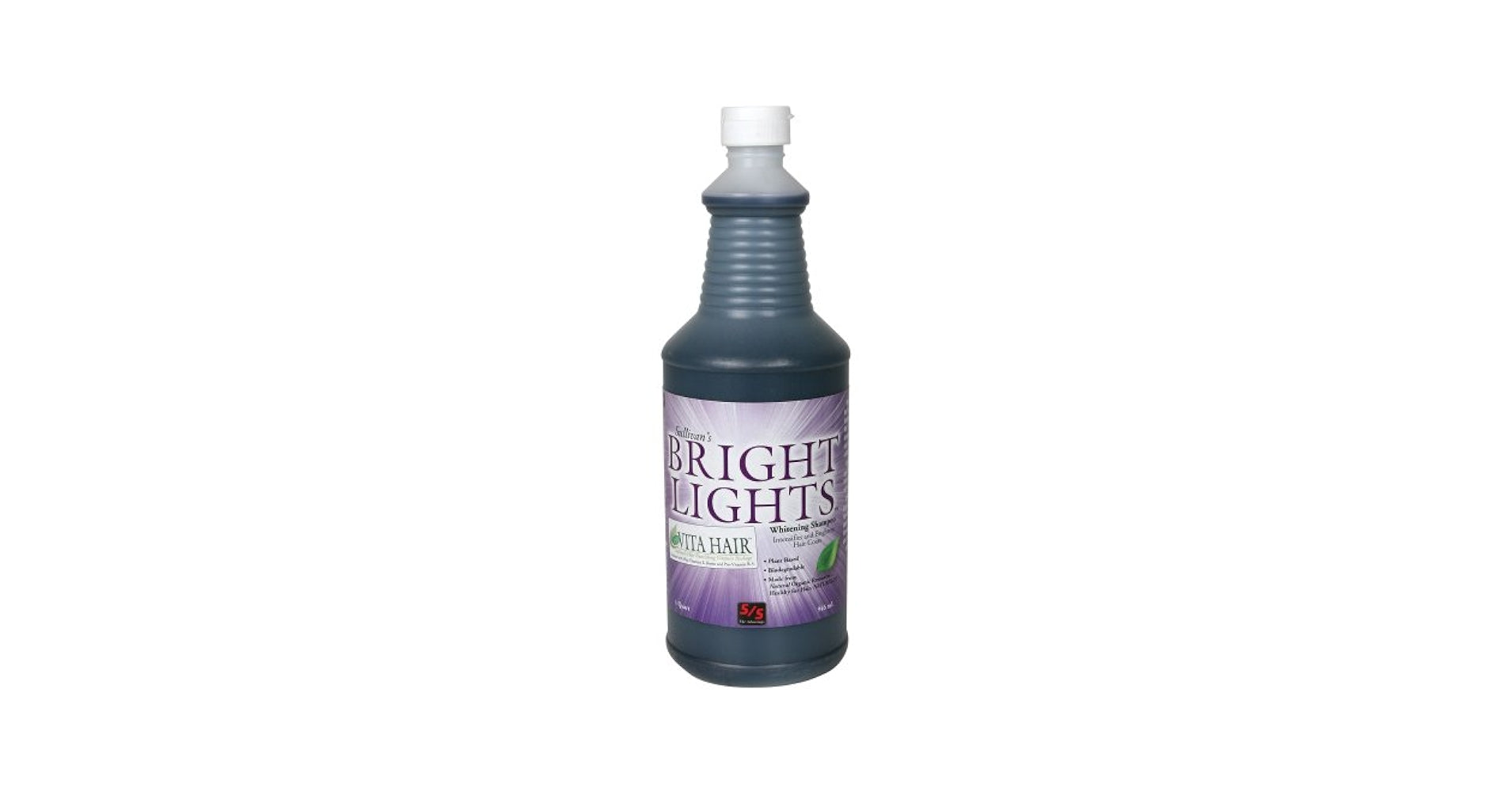 Bottle of Bright Lights shampoo on a white background