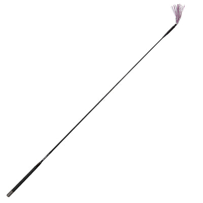 Black rod with purple tips on a white background