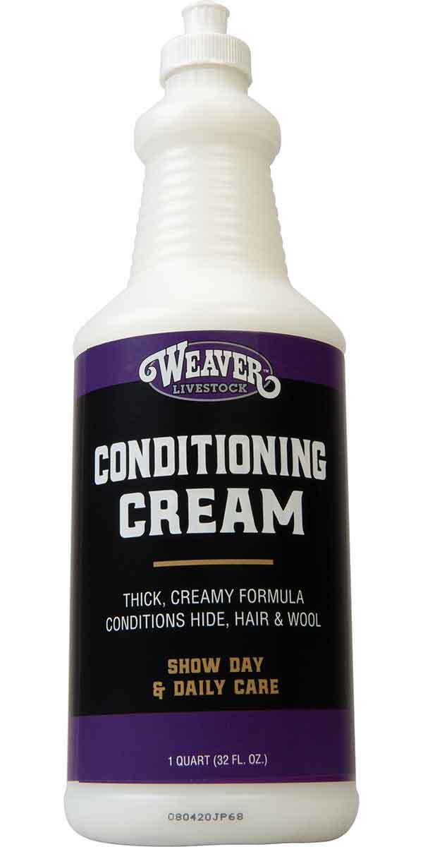Bottle of Weaver Conditioning Cream on a white background