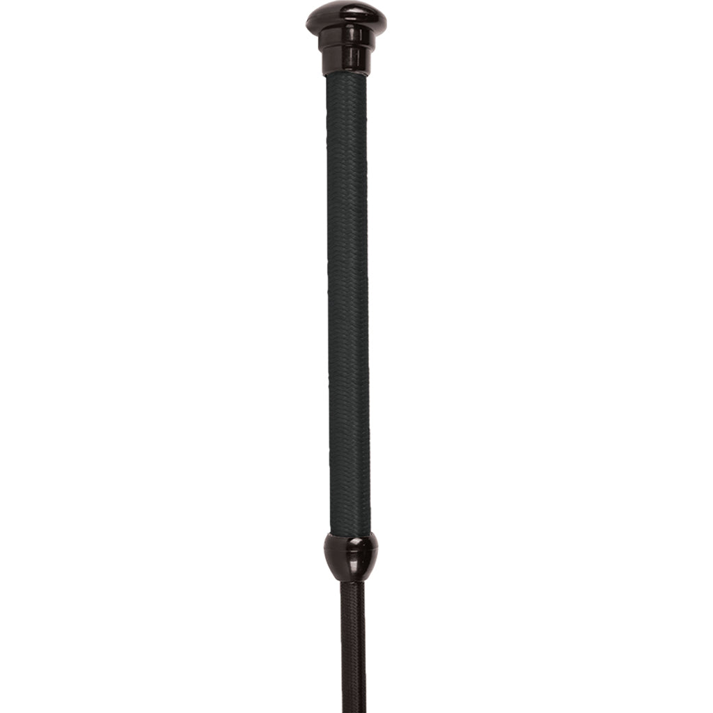 Black equestrian martingale on a white background