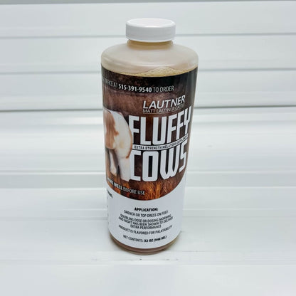 Bottle of Lautner Fluffy Cows product on a white background
