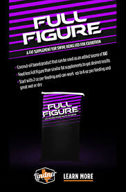 Supplement packaging for 'Full Figure' with a dark background