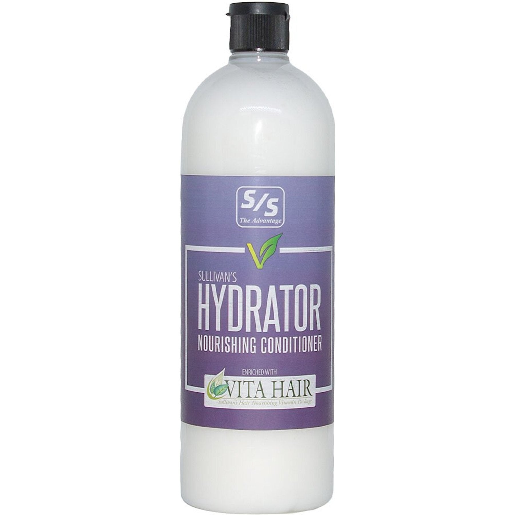 Bottle of Sullivans Hydrator Nourishing Conditioner with purple label on a white background