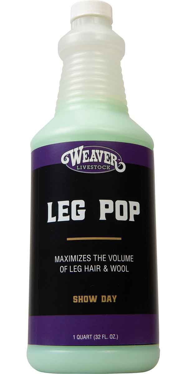 Bottle of Weaver Leg Pop product on a white background