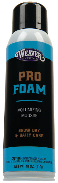 Weaver Livestock Pro Foam Volumizing Mousse can on a white background