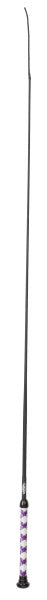 show whip with a black and white design on a white background