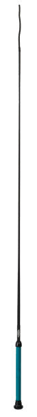 show whip with a blue accent on a black background