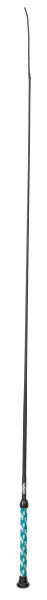 show whip with blue accents on a black background