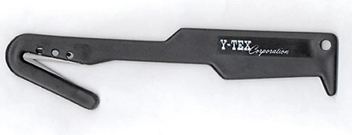 Black metal tool with 'Y-TEX Corporation' branding on a white background