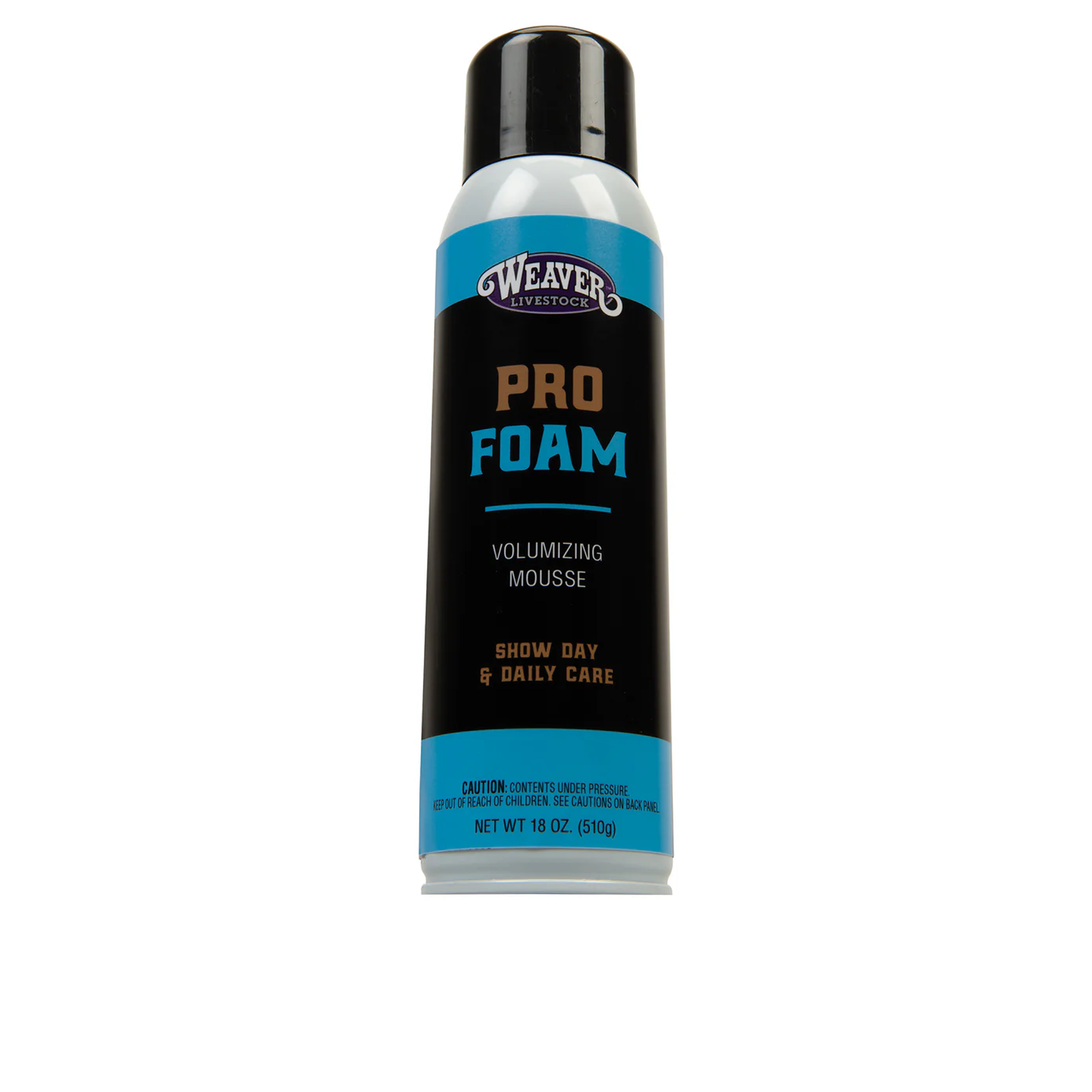 Can of Weaver Pro Foam Volumizing Mousse on a white background
