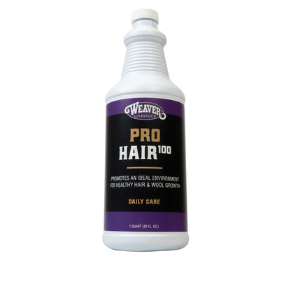Bottle of Weaver Livestock Pro Hair 100 on a white background