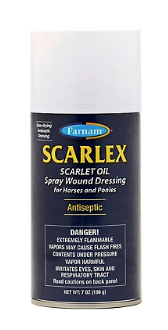 Farran Scarlex Scarlet Oil spray can on a white background