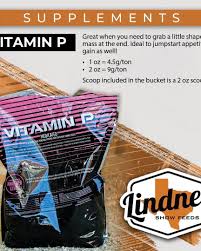 Supplement package with 'Vitamin P' and Lindne brand logo on a brown background